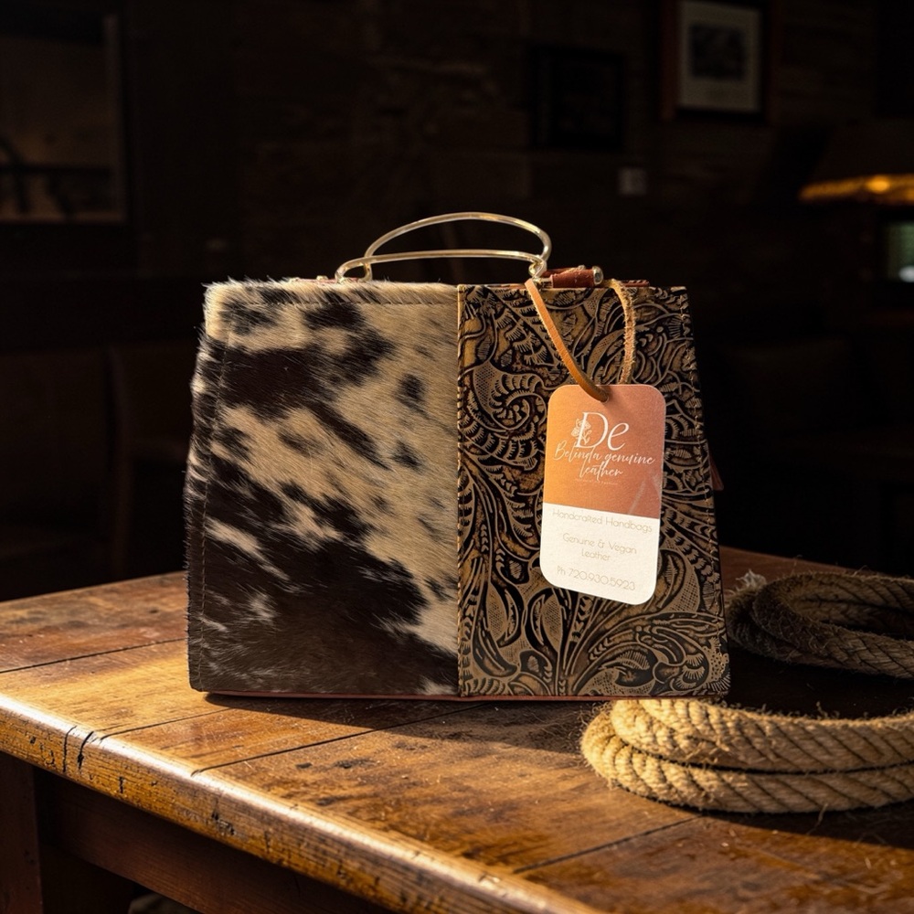 Animal Print and Patterned Handbag - Picture 3 of 5